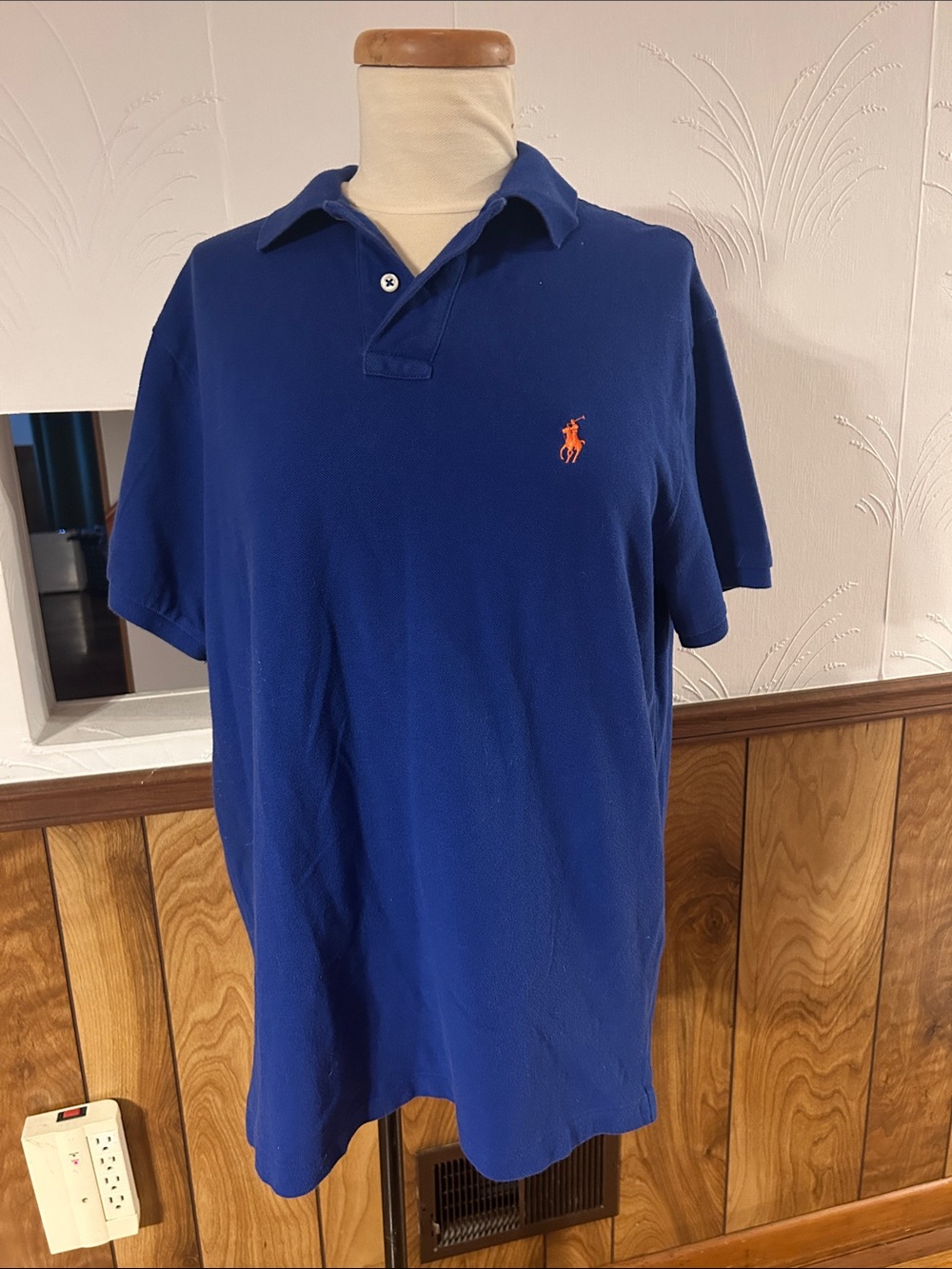Polo by Ralph Lauren Royal Blue Polo with Orange Pony